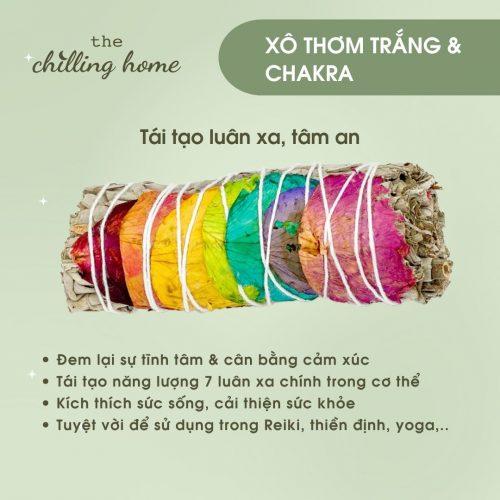 Xô thơm 7 màu Chakra Sage mở Luân Xa và tái tạo năng lượng