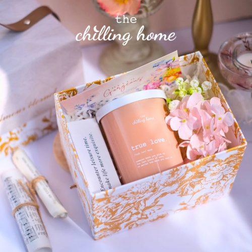 Set Quà Nến Thơm Hoa Lụa Cao Cấp True Love Hộp VIP #NTH04