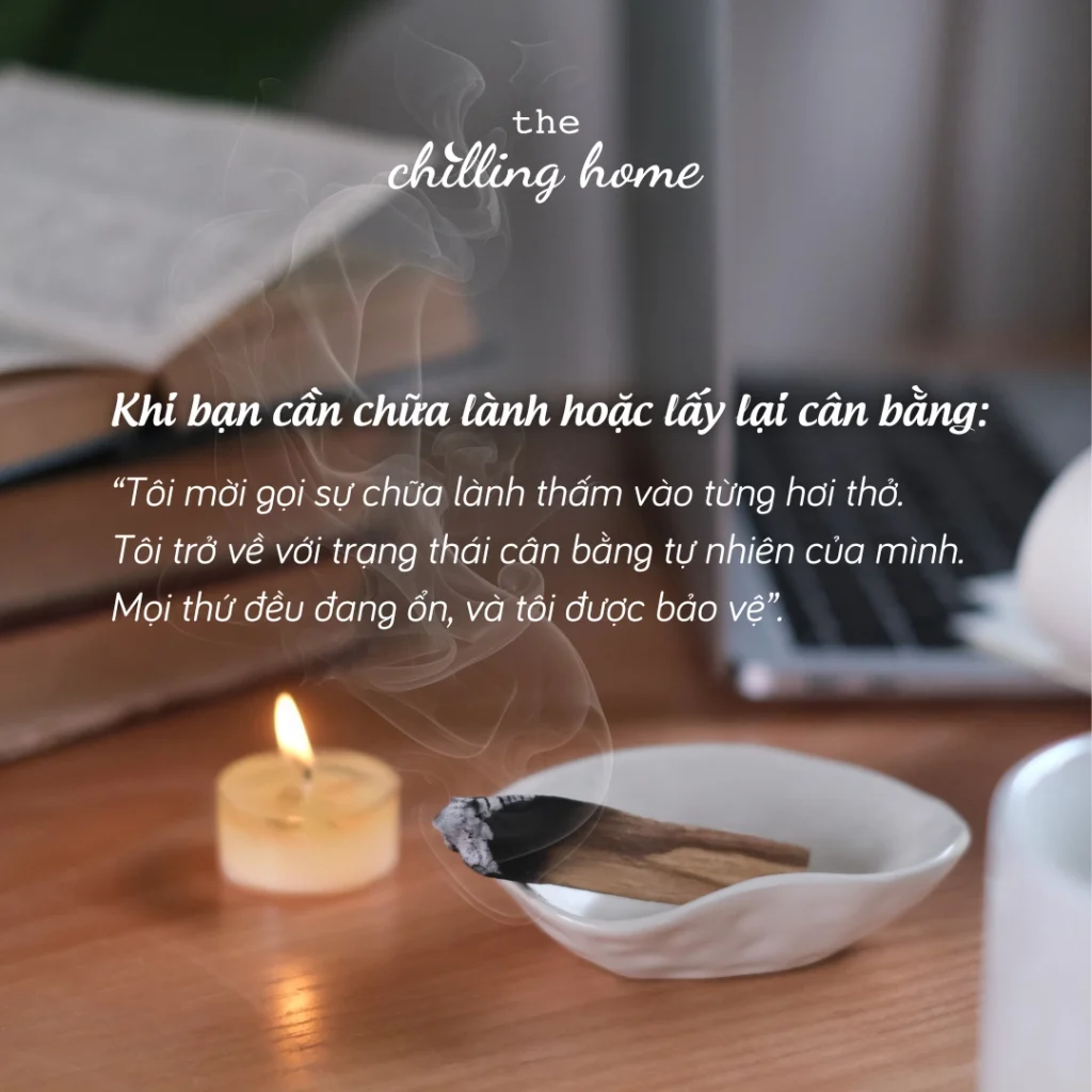 Hướng dẫn tuyên thệ hoặc cầu nguyện khi đốt Sage và Palo Santo 