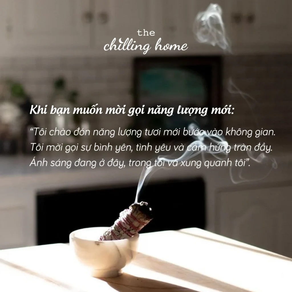 Hướng dẫn tuyên thệ hoặc cầu nguyện khi đốt Sage và Palo Santo 